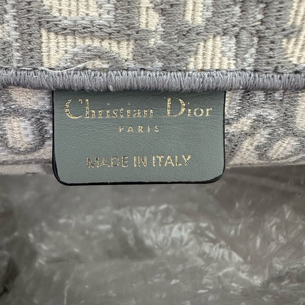 Dior Beige & Gray Christian Dior Medium Book Tote - Picture 8 of 14